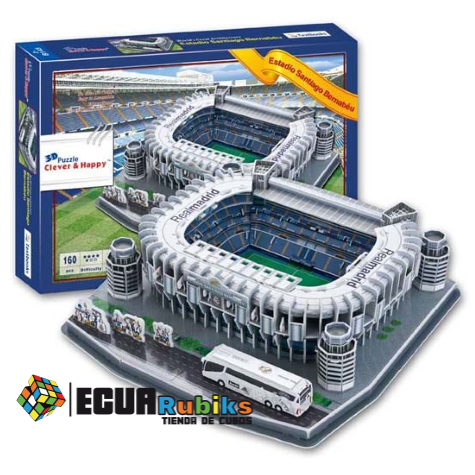 Estadio 3D Santiago Bernabeu – Real Madrid – Puzzle 3d para armar