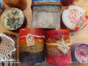 Hermosos diseños de velas personalizados. 