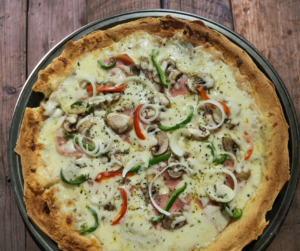 Pizza de Champiñones, Delizzia Pizzería Ibarra